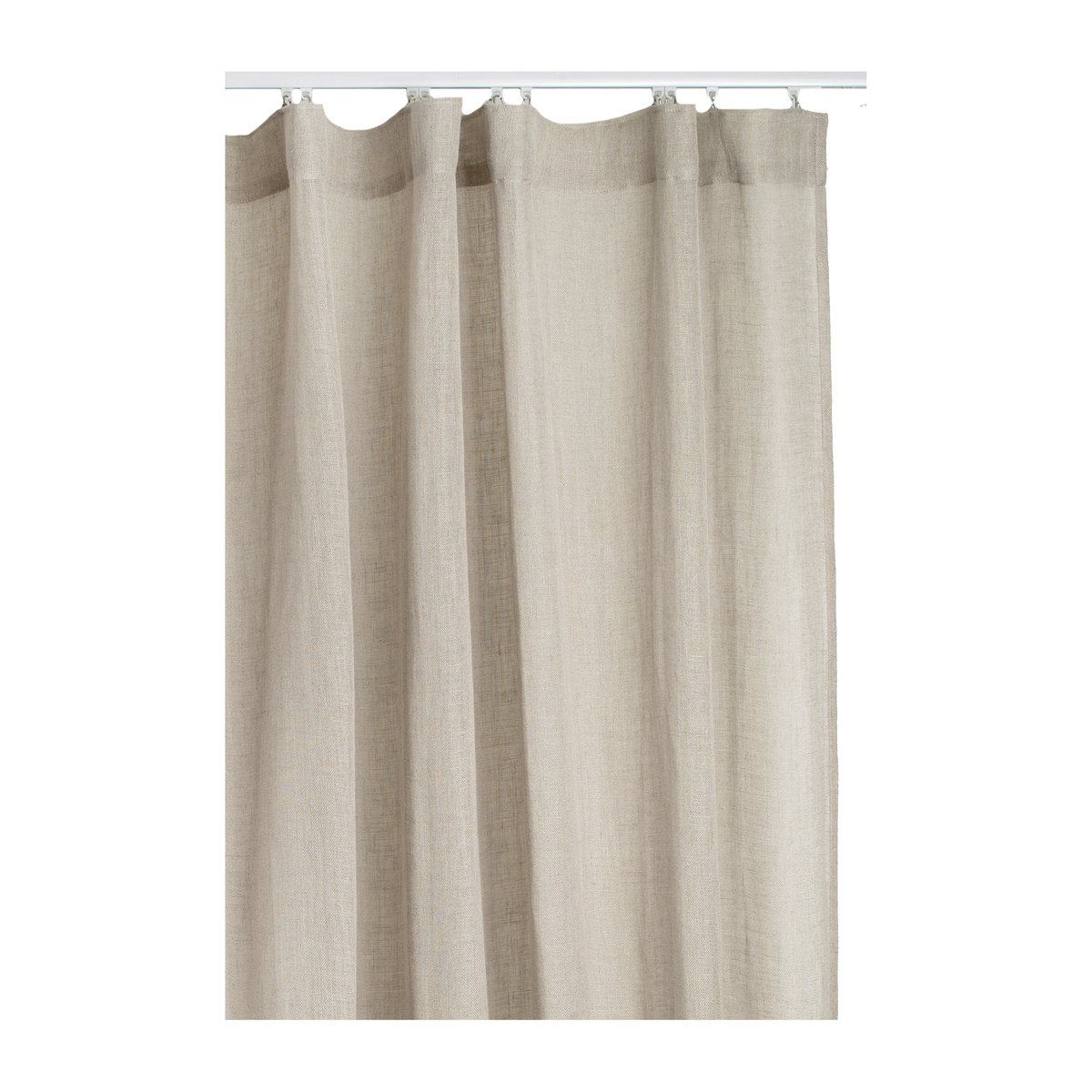 Himla Sirocco curtain with heading tape 135x250 cm Natural