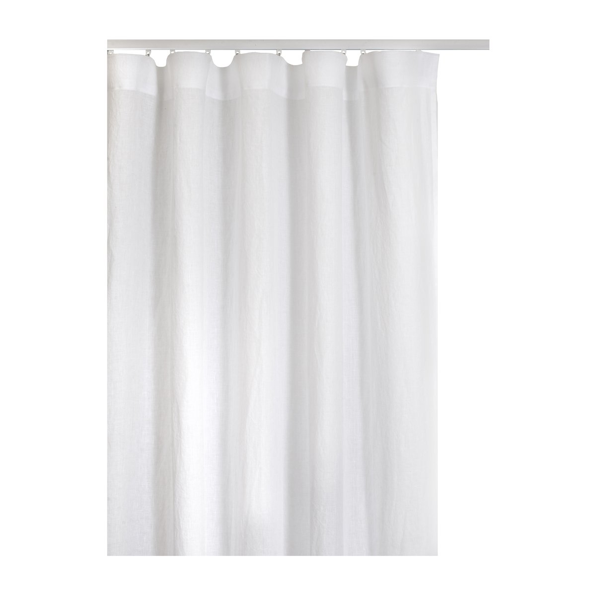 Himla Springtime curtain with heading tape 136x250 cm White