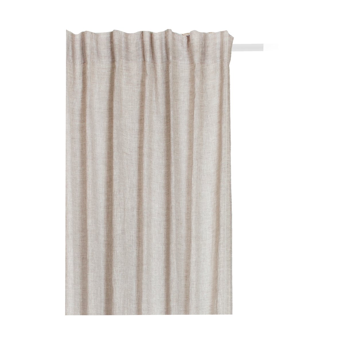 Himla Sunrise curtain with pleat band 140x250 cm Oatmeal