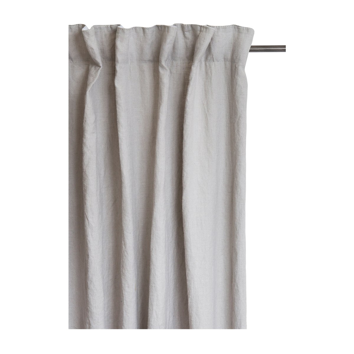 Himla Sunshine curtain with folding band 140x250 cm Ash (grey)