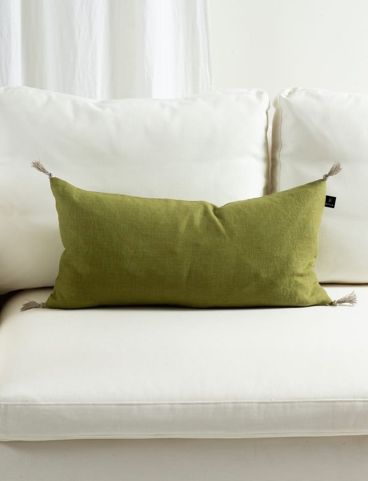 Sunshine cushion cover tassel 30x60 cm, Greenery Himla