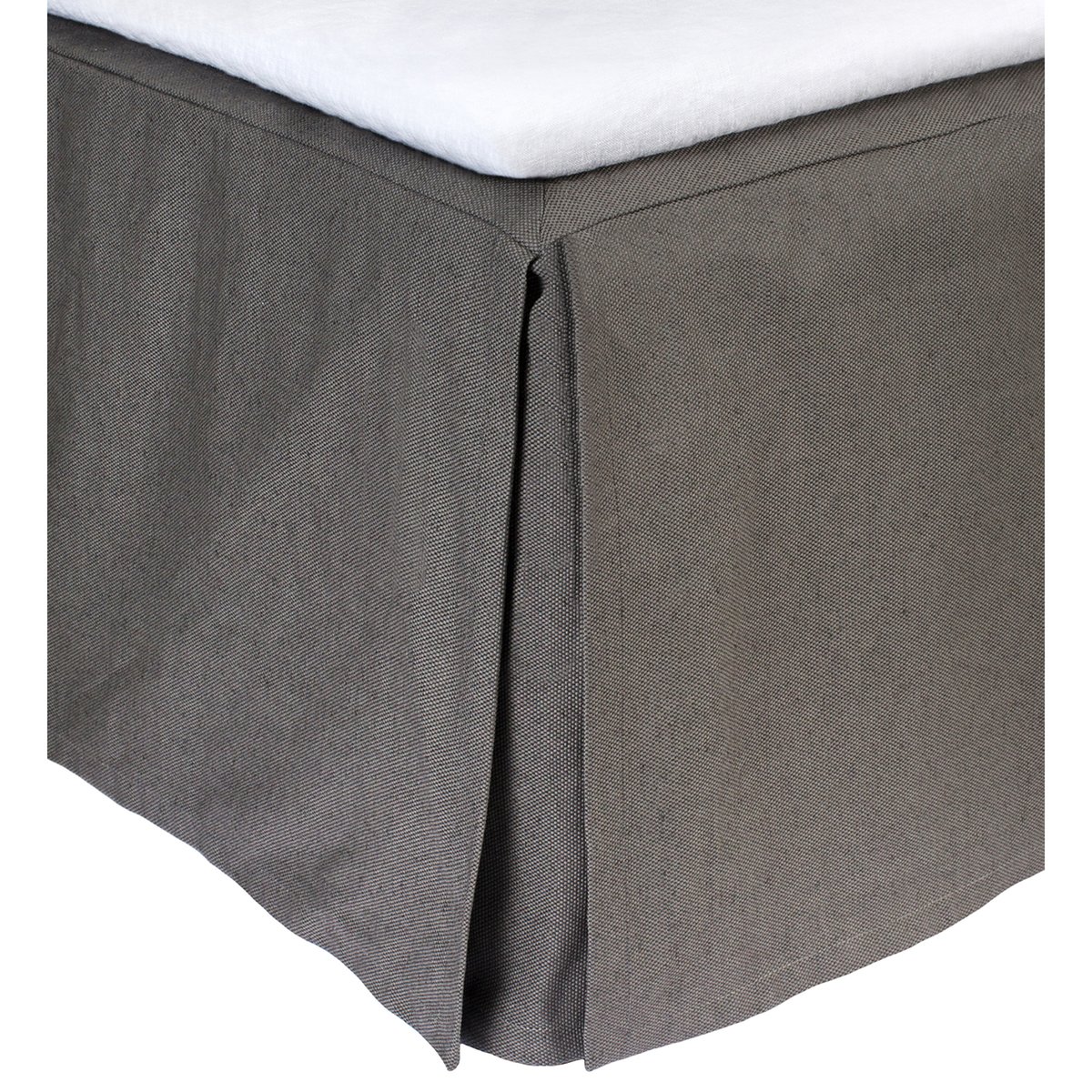 Himla Weeknight bed skirt 180x220x52 cm Charcoal