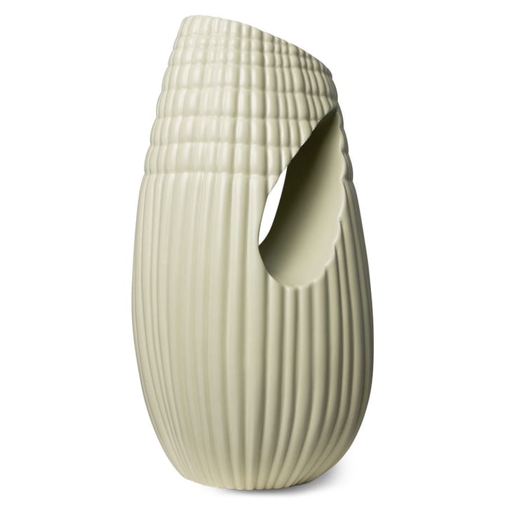 HK Objects vase Ribbed 14x32 cm - Matte mint - HKliving