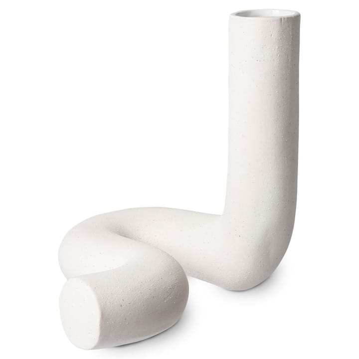 HK Objects vase Twisted 21.5x26 cm - Matte white - HKliving