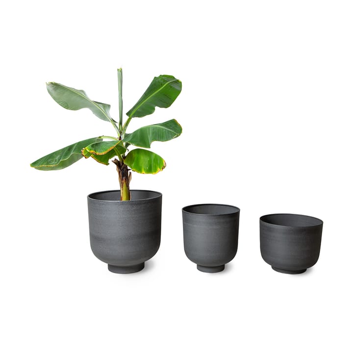 Metal pot set of 3 - Ginger - HKliving