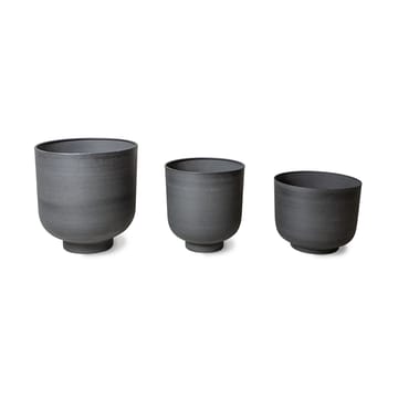 Metal pot set of 3 - Ginger - HKliving