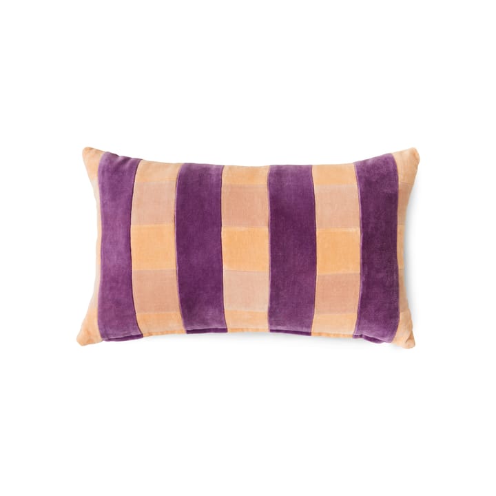Striped velvet cushion 50x30 cm - Midsummer - HKliving