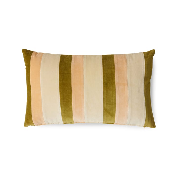 Striped velvet cushion 60x35 cm - Fields - HKliving