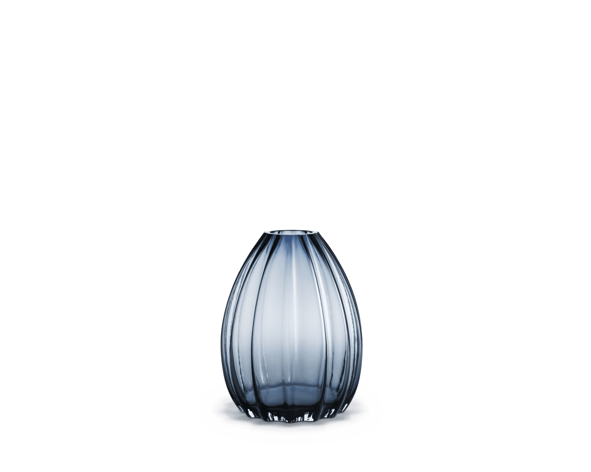 Holmegaard 2Lip vase 34 cm Dark blue