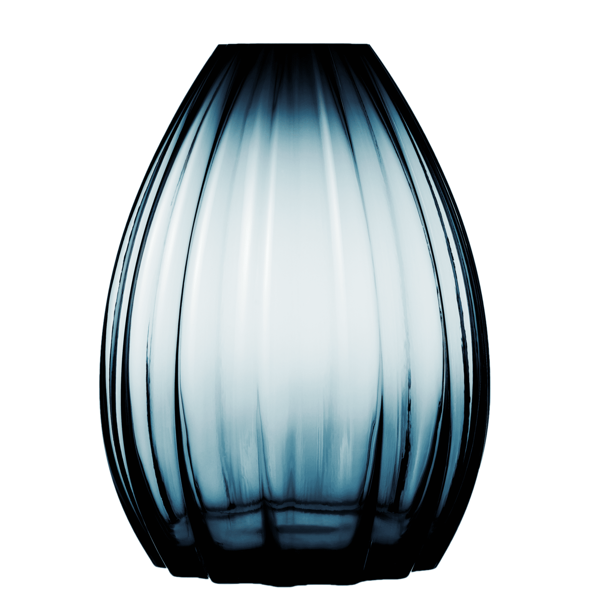 Holmegaard 2Lip vase 45 cm Dark blue