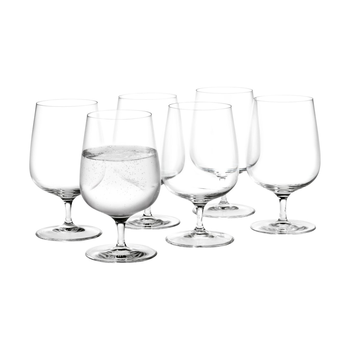 Holmegaard Bouquet drinking glasses 6-pack 38 cl | Scandinavian Design | Drinking glasses & tumblers | Transparent