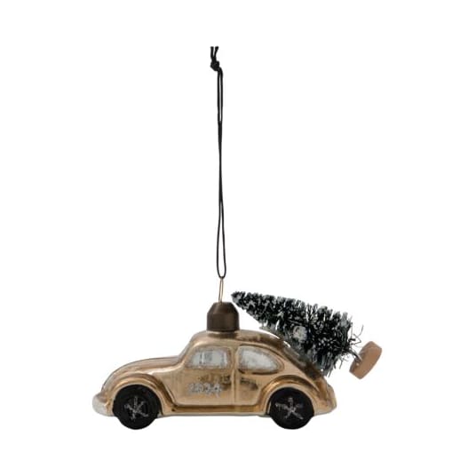 Car Christmas ornament - Gold - House Doctor