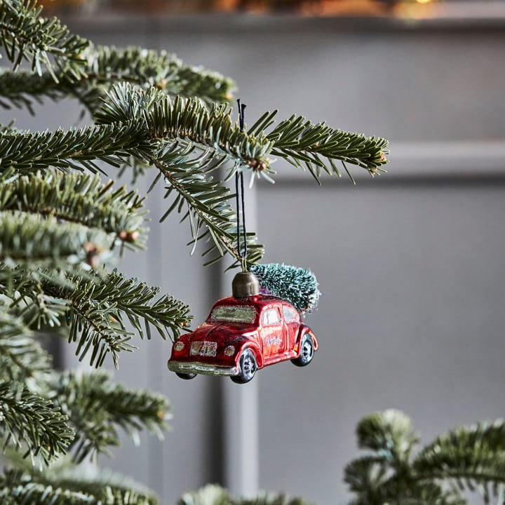 Car Christmas ornament, Red House Doctor