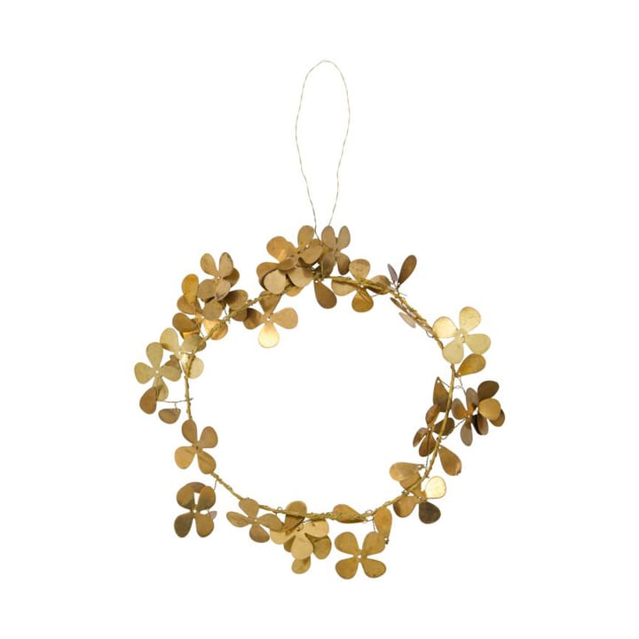 Clover wreath Ø12.5 cm - Brass - House Doctor