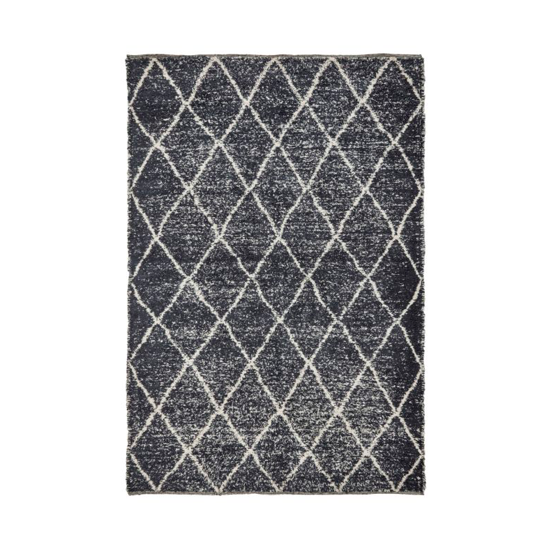 House Doctor Cruz rug Black-off white, 140x200 cm