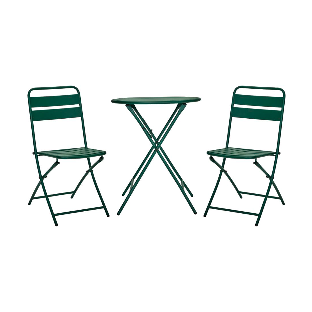 House Doctor Helo coffee set with 2 chairs Dark green