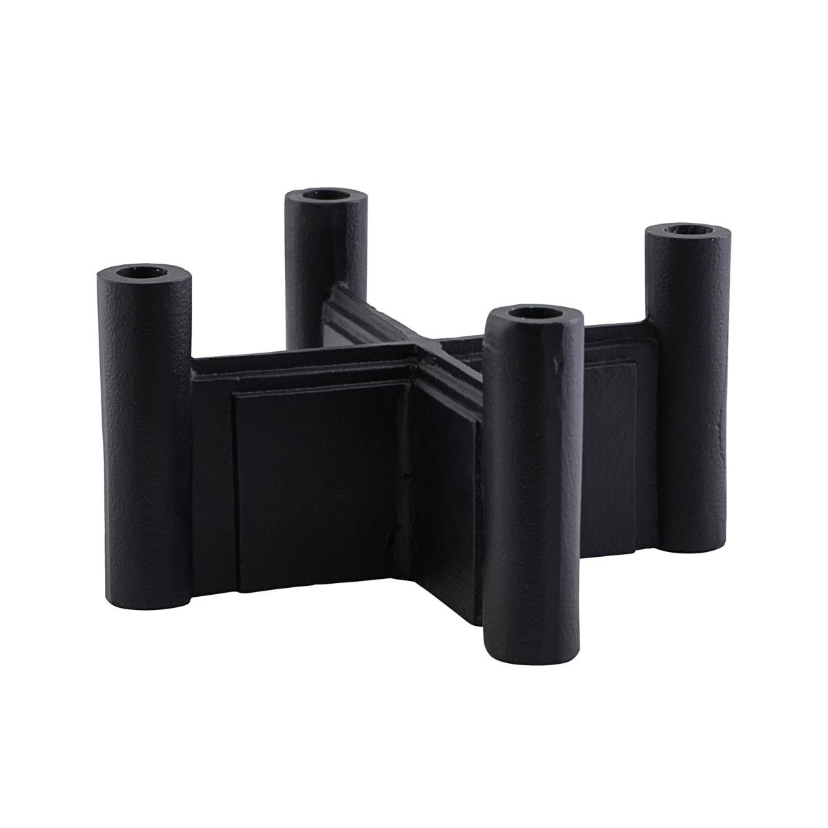 House Doctor Layers candle sticks 14 cm black | Scandinavian Design | Candle holders | Black