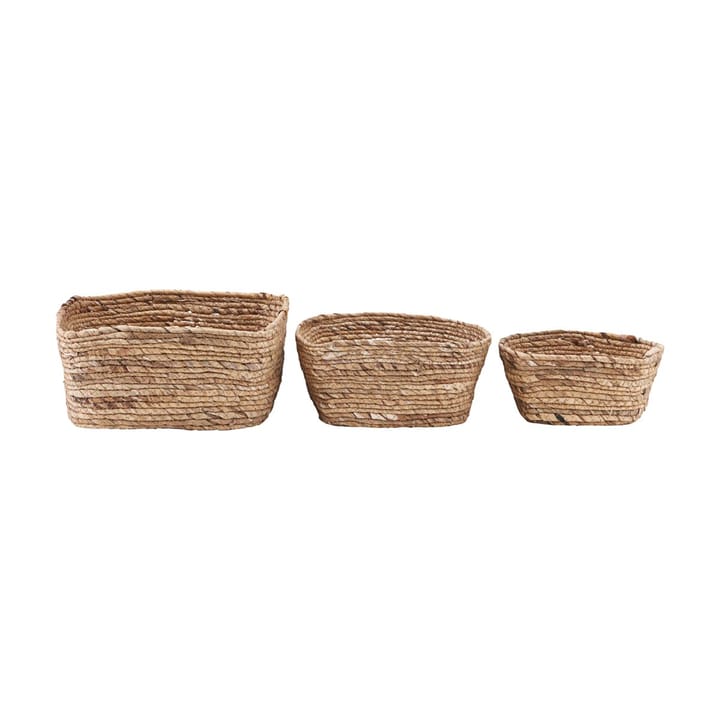 Nangloi basket set of 3 - Water hyacinth - House Doctor