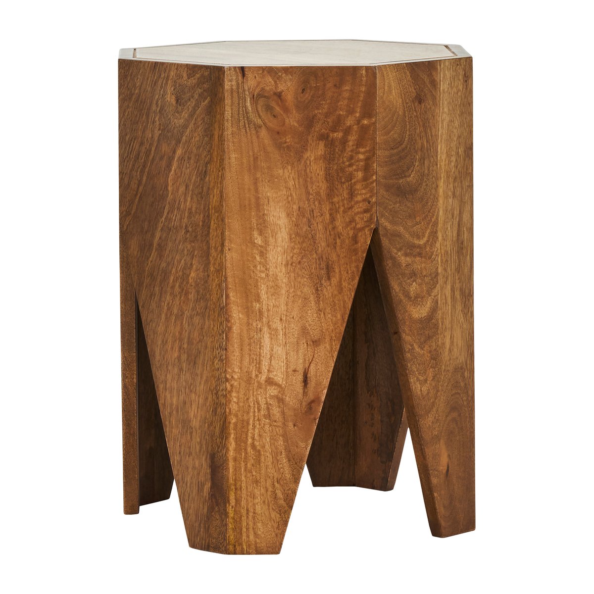 House Doctor Okta stool 33x45 cm Mango wood