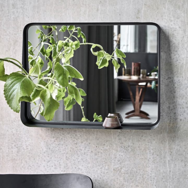 Pejo mirror with frame 45x60 cm, Black antique House Doctor