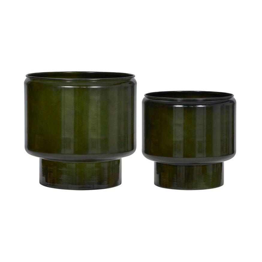 House Doctor Pile pot 2 pieces Green