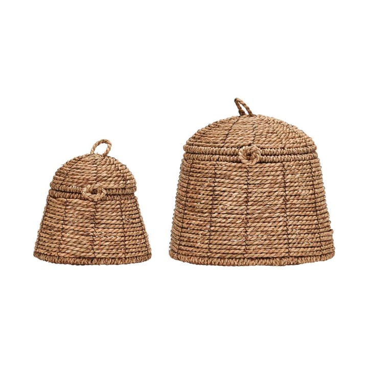 Rama storage basket with lid 2-pack, Nature House Doctor