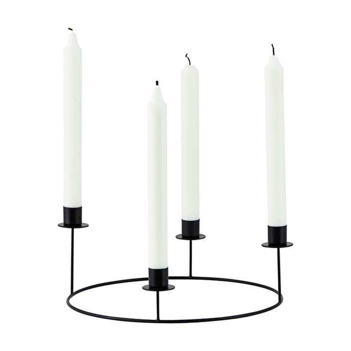 Ring candle sticks - black - House Doctor