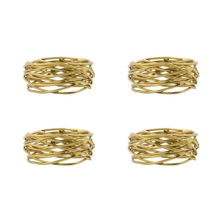 Ring napkin rings 4-pack - Golden - House Doctor