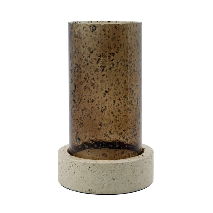 Rivo candle holder 21.5 cm - Brown - House Doctor