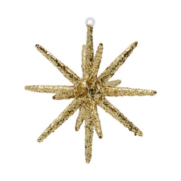 Spike Christmas tree star Ø12 cm 4-pack - Bronze glitter - House Doctor