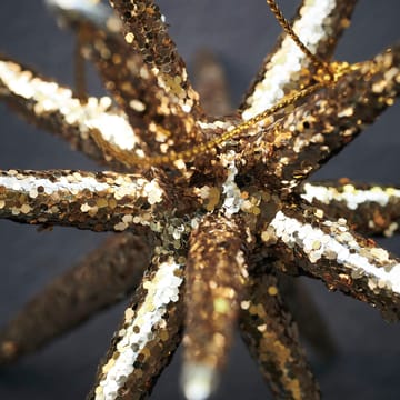 Spike Christmas tree star Ø12 cm 4-pack - Bronze glitter - House Doctor