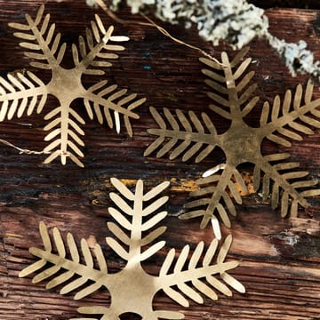 Stars Lamet hanging decoration 3-pack - Antique brass - House Doctor