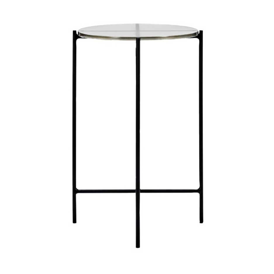 House Doctor Tamu side table Ø32x50 cm Black-glass