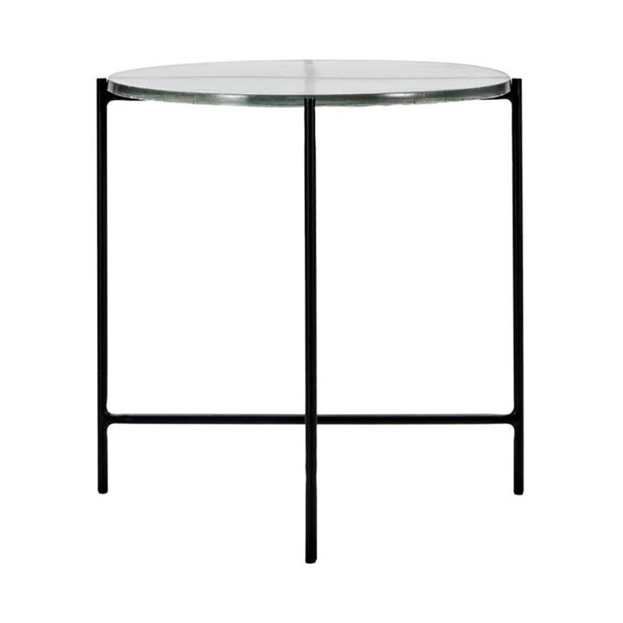 House Doctor Tamu side table Ø40x40 cm Black-glass