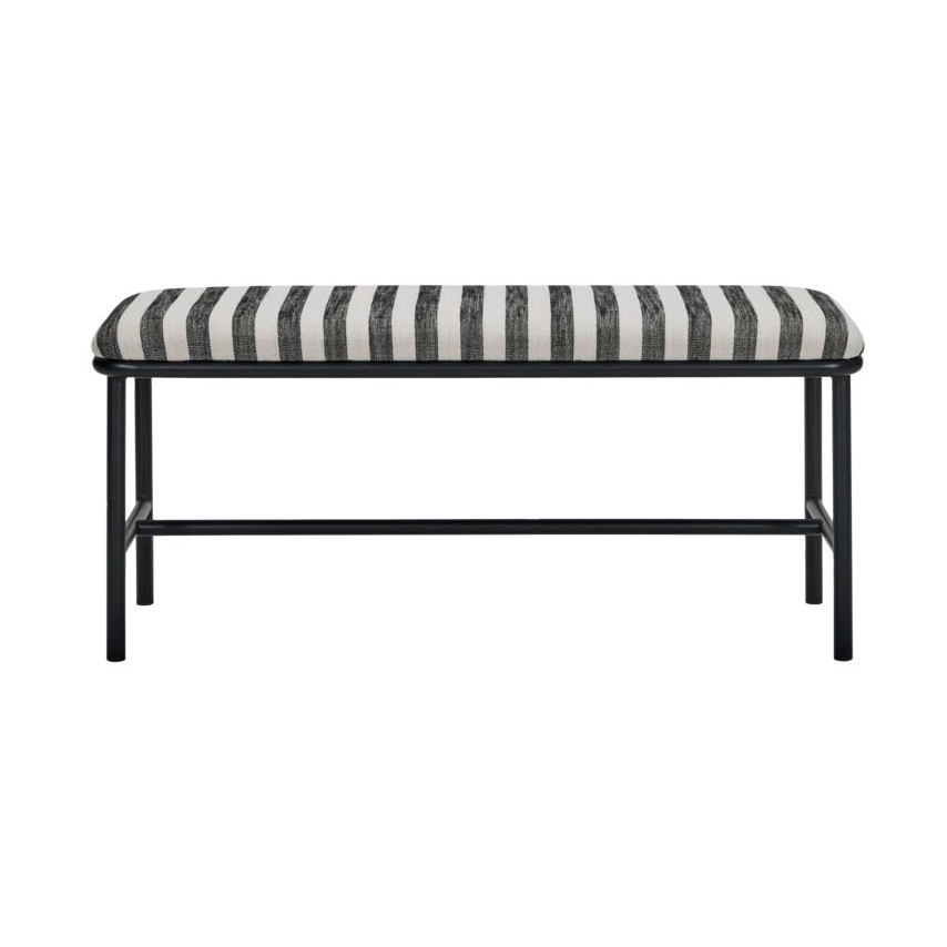 House Doctor Toda bench 100 cm Black-White