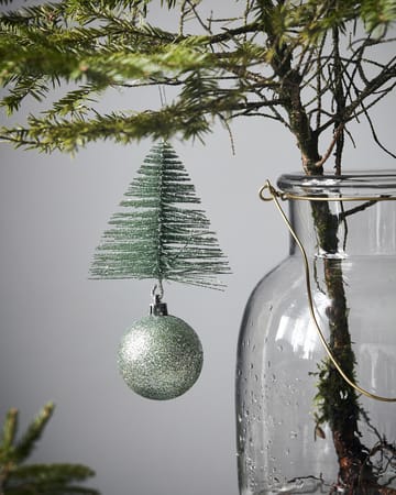 Tree & bell Christmas decoration 15 cm - Green - House Doctor