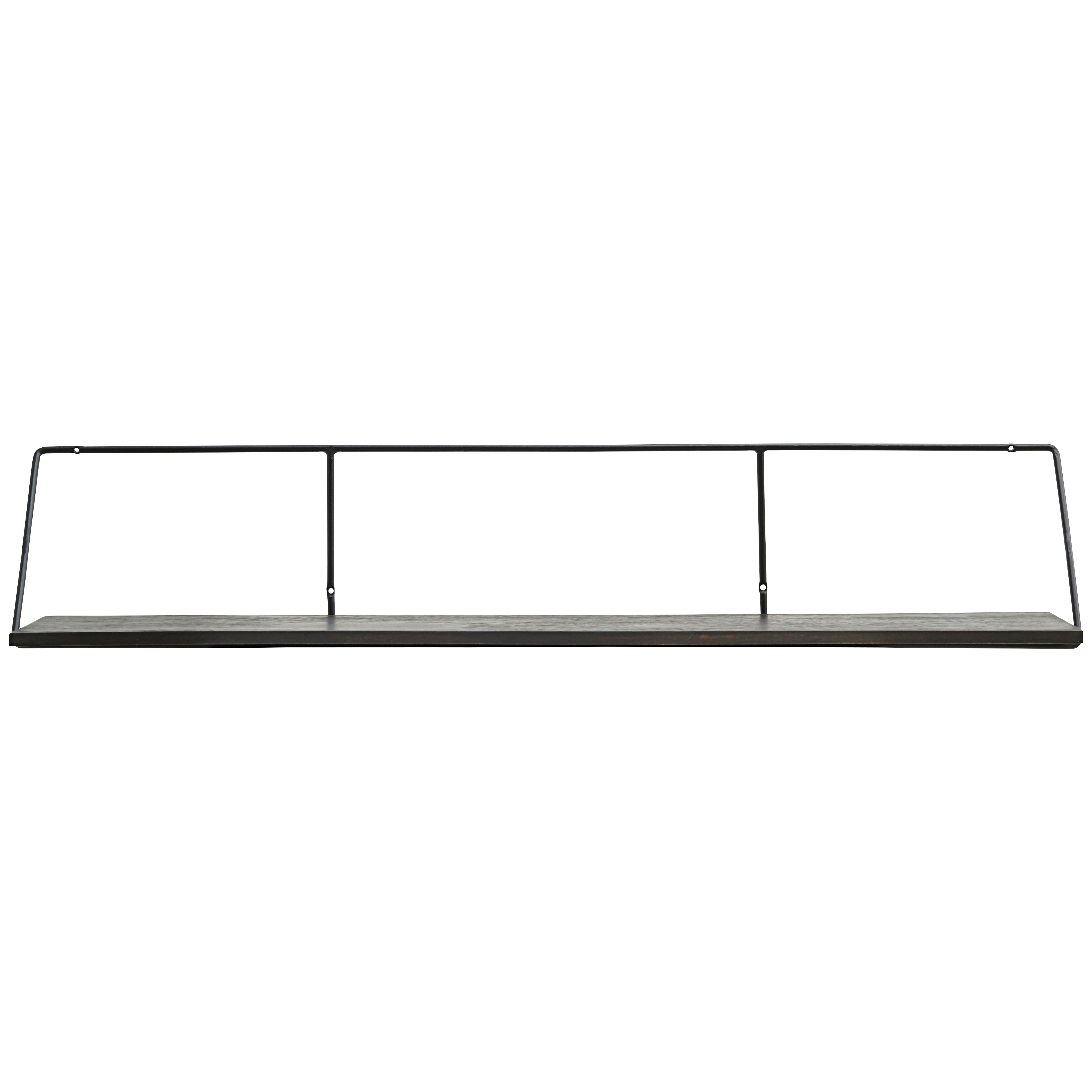 House Doctor Wired shelve black metal 130cm - LIVING AND CO.