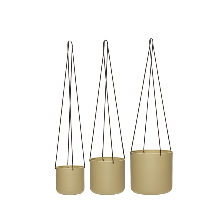 Bloom hanging pots 3-pack - Beige - Hübsch