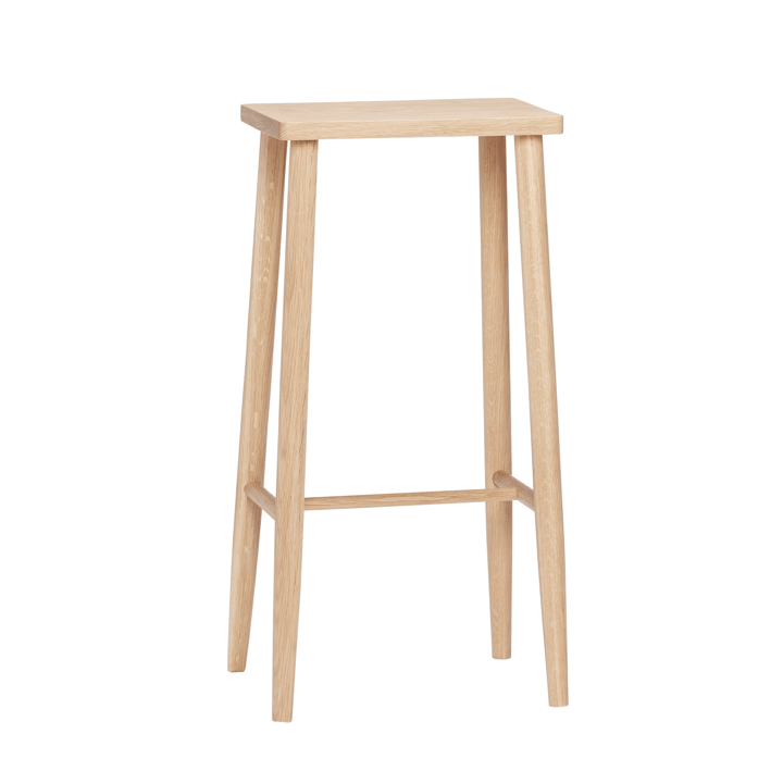 Folk bar stool - Oak - Hübsch