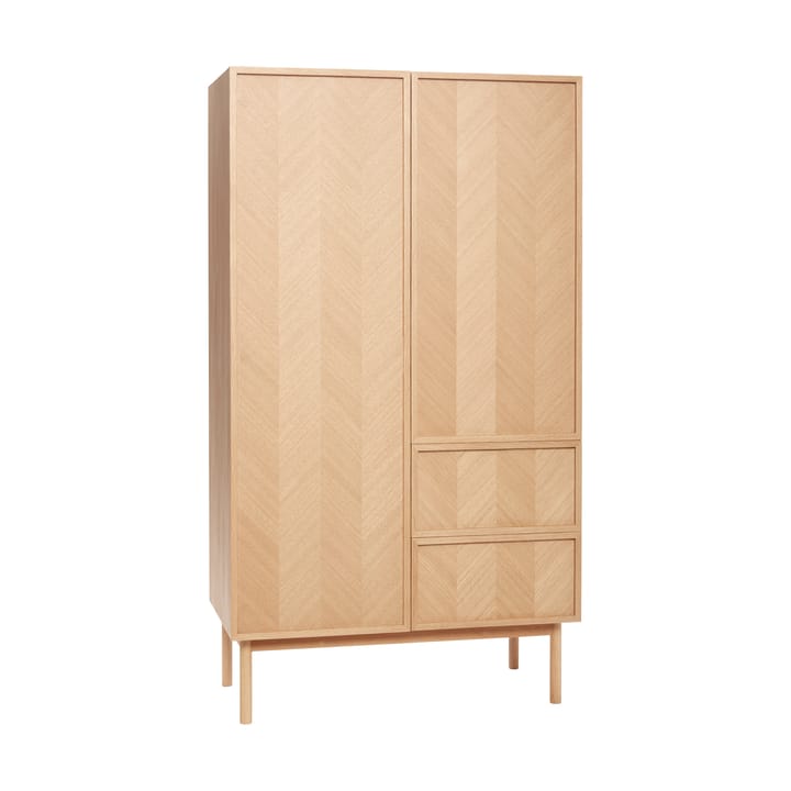 Herringbone wardrobe large - Oak - Hübsch