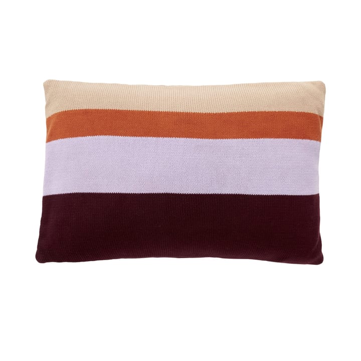 Pillow with cotton filling 40x60 cm - Bordeaux-purple-orange-beige - Hübsch