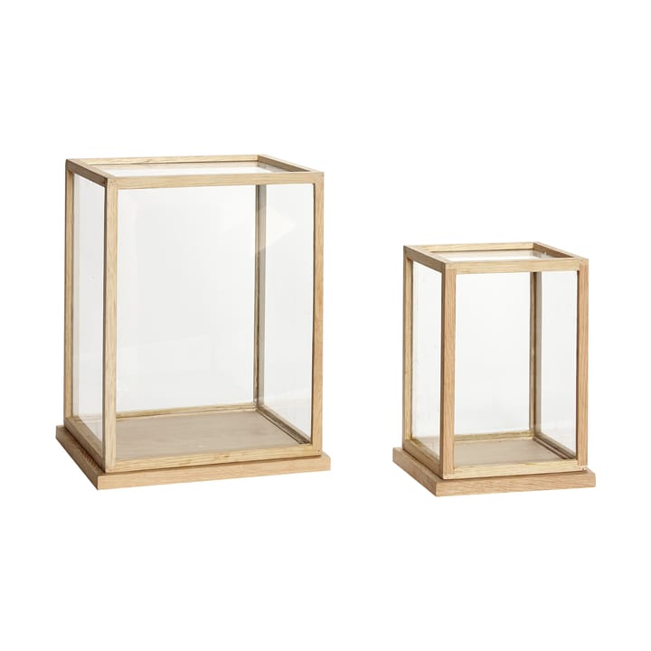 Spectacle display box large set of 2 - Oak - Hübsch