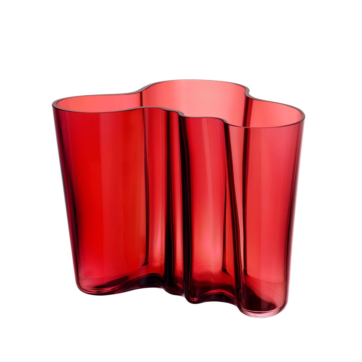 Iittala Aalto vase cranberry 160 mm