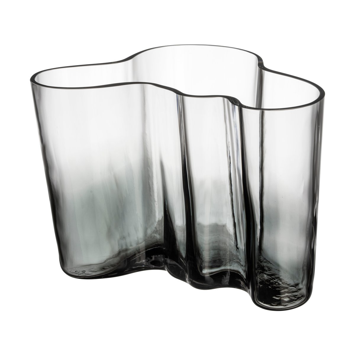 Iittala Alvar Aalto vase Limited Edition 140 mm Clear-dark grey