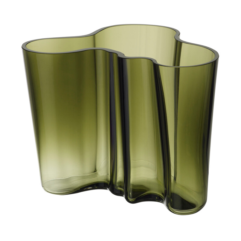 Iittala Alvar Aalto vase moss green 160 mm