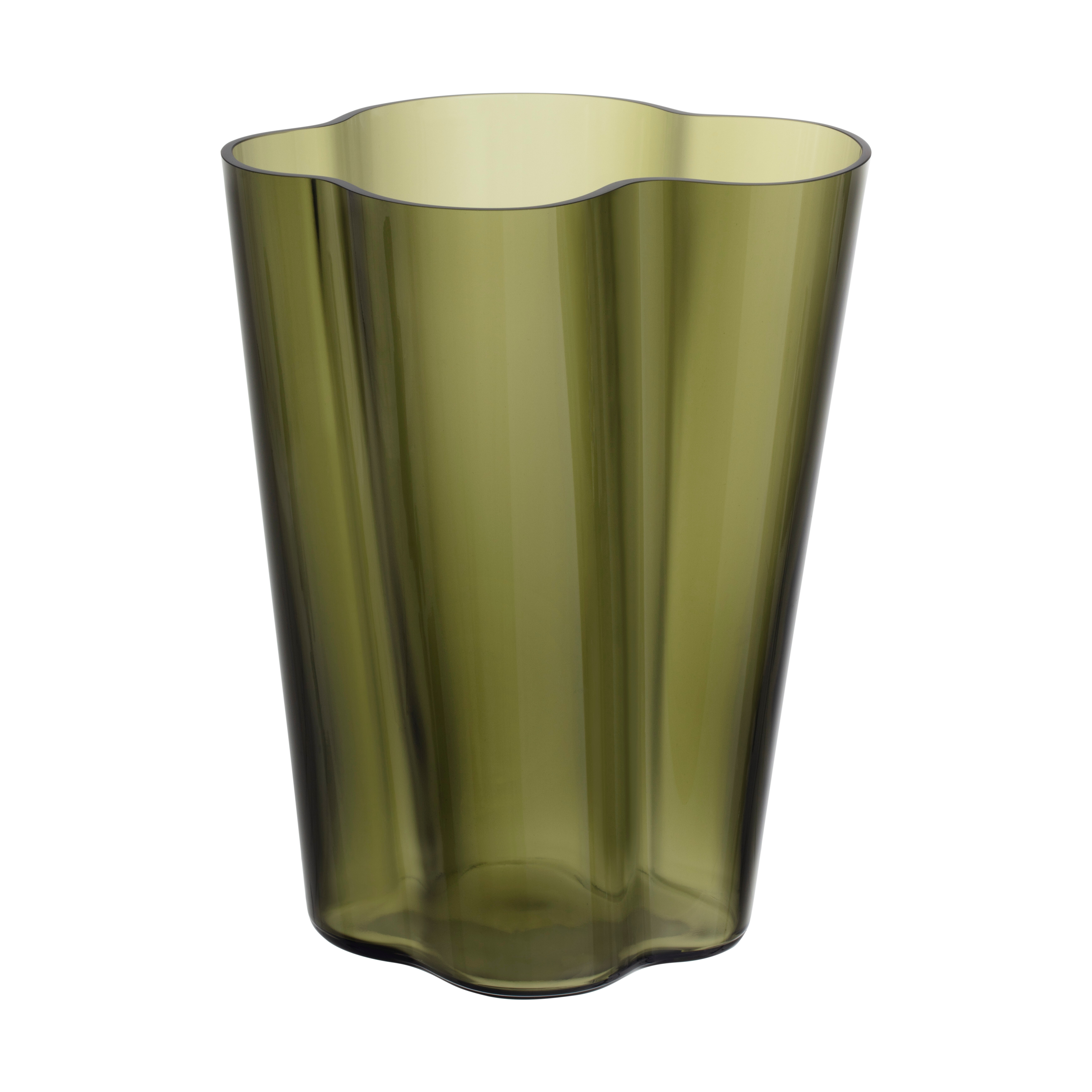 Alvar Aalto vase moss green, 270 mm