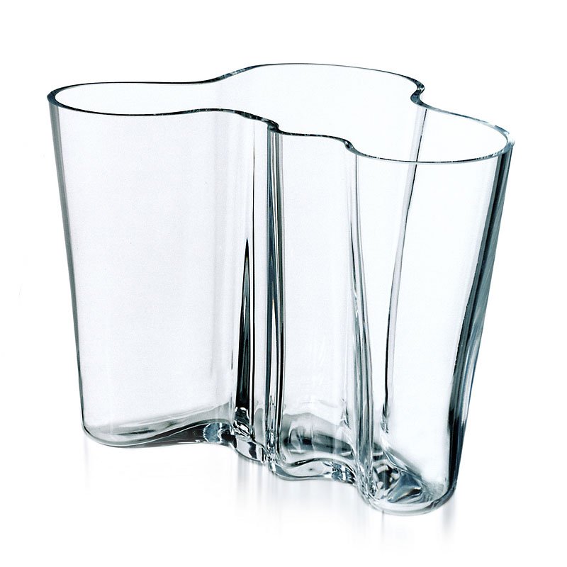 Iittala Alvar Aalto vase Savoy clear 160 mm