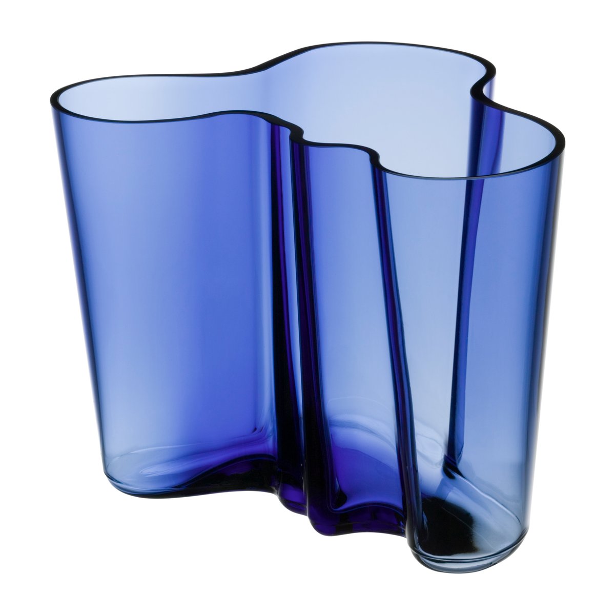 Iittala Alvar Aalto vase ultramarine blue 160 mm