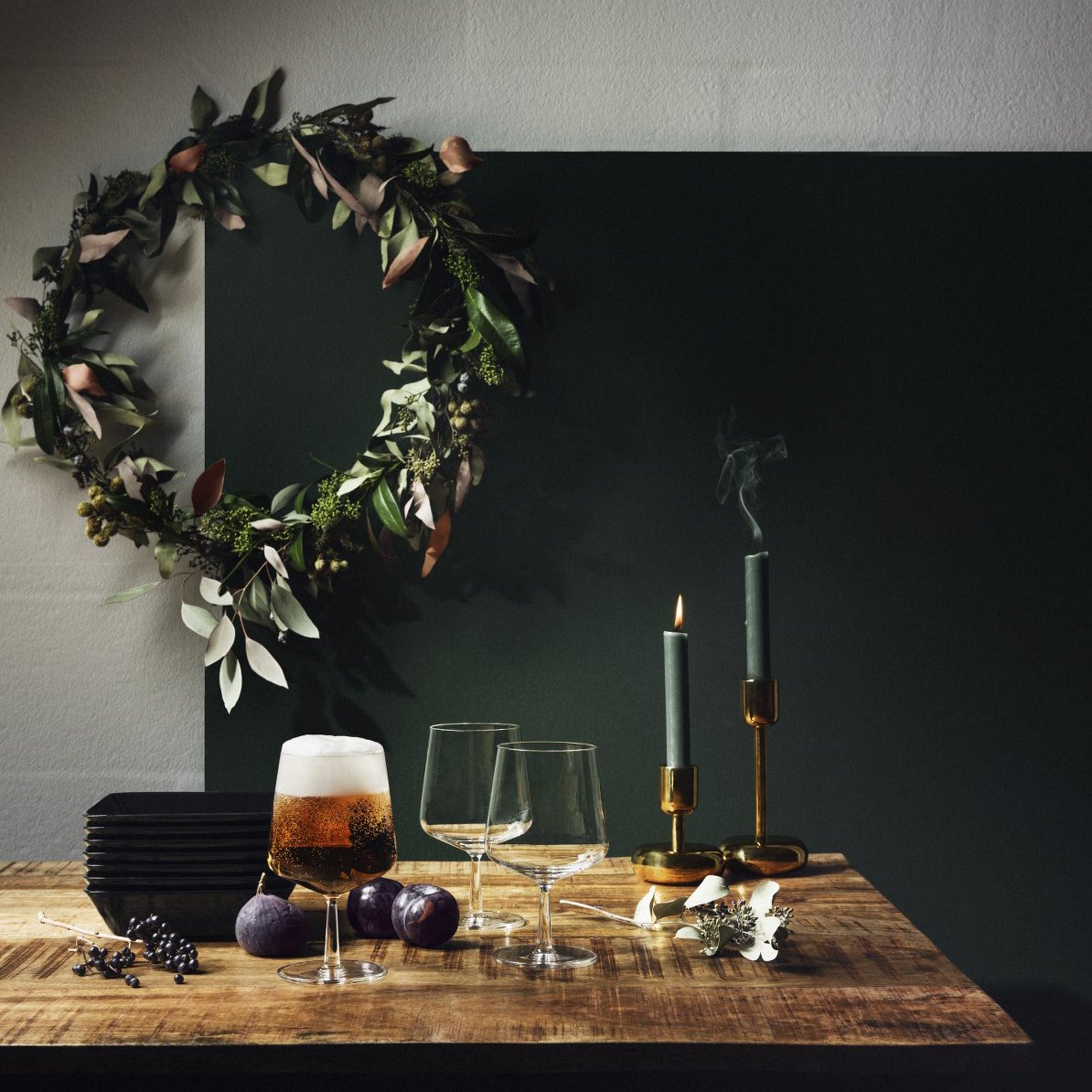 iittala essence beer glass - grounded