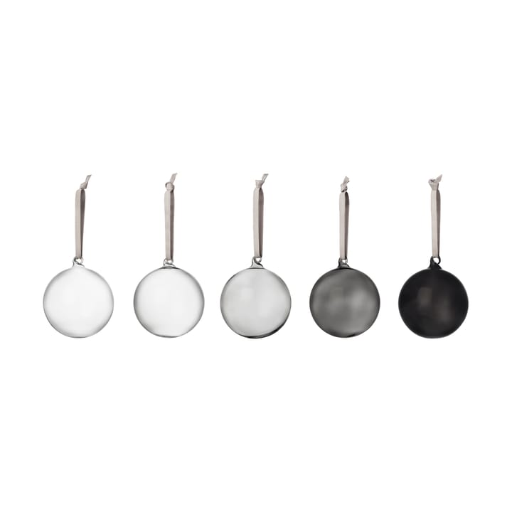 Iittala glass ball Ø8 cm 5-pack - Gray - Iittala